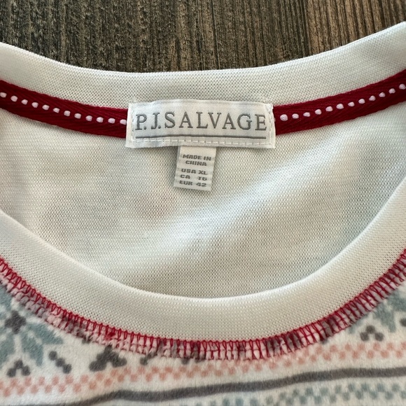 PJ Salvage French Bulldog Christmas Pajama Top - Picture 4 of 5